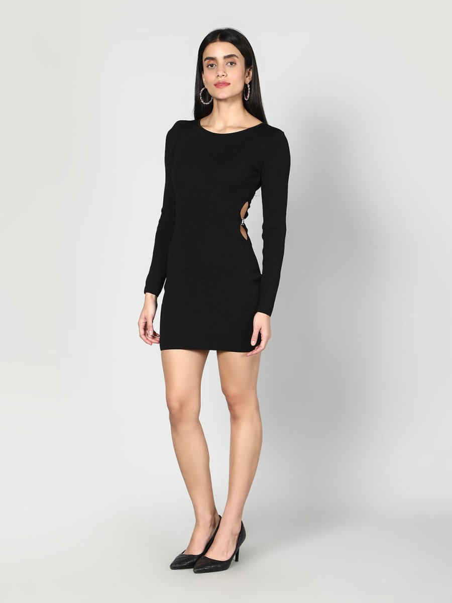 Gaiia Women Solid Bodycon Dress - White - GAIIA